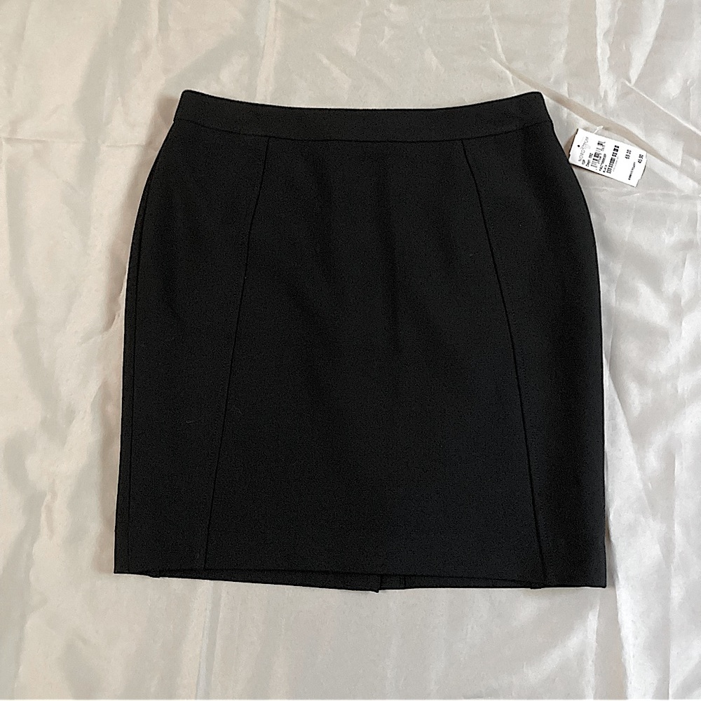 Halogen black mini skirt size 10P back zipper